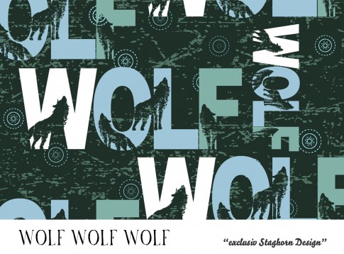 *Wolf Typo* Bio Jersey *Great Outdoors Serie* 