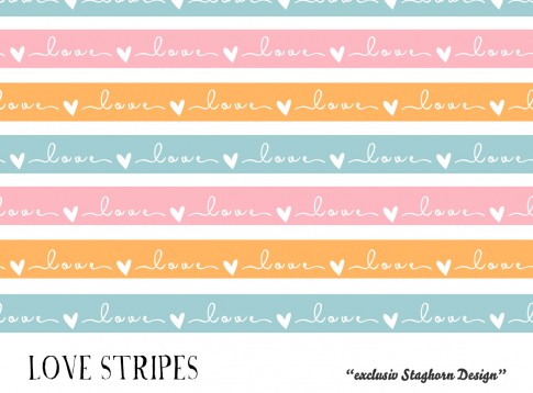*Love Stripes* Bio Jersey *Flower Girls Serie* 