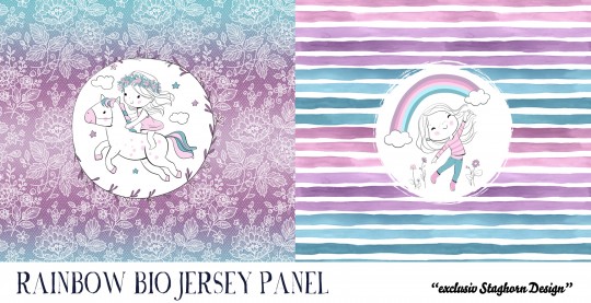 *Rainbow Girl Panel* Bio Jersey *School Girls Serie* 