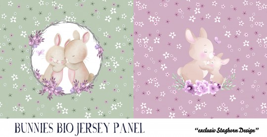 *Little Bunnies Panel* Bio Jersey Panel *Oster Serie* 