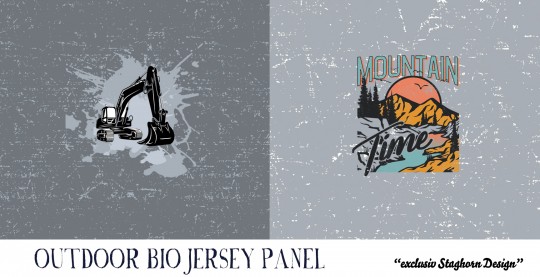 *Outdoor Bagger Panel* Bio Jersey Panel *Bagger Serie* 