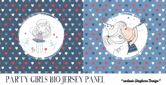 *Party Girls Panel* Bio Jersey Panel *Outdoor Party Girls* 