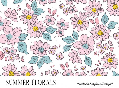 *Summer Florals* Bio Jersey *Flower Girls Serie* 